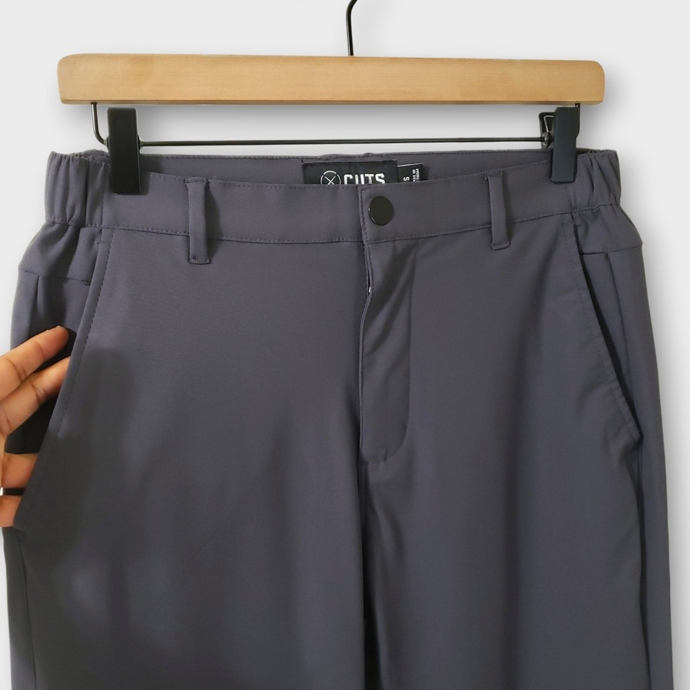 Cuts Clothing Mens AO Jogger Pants Slate Grey Size Small Tech Tapered Chino - Picture 2 of 13